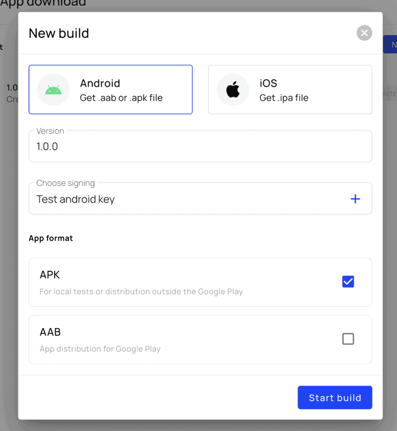 new build screen photo