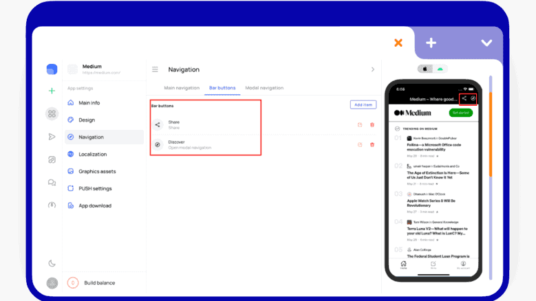 navigation screen setting 3