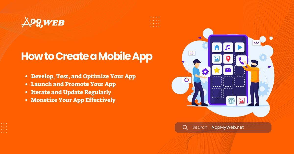 Step-by-step guide to create a mobile app for Android and iOS