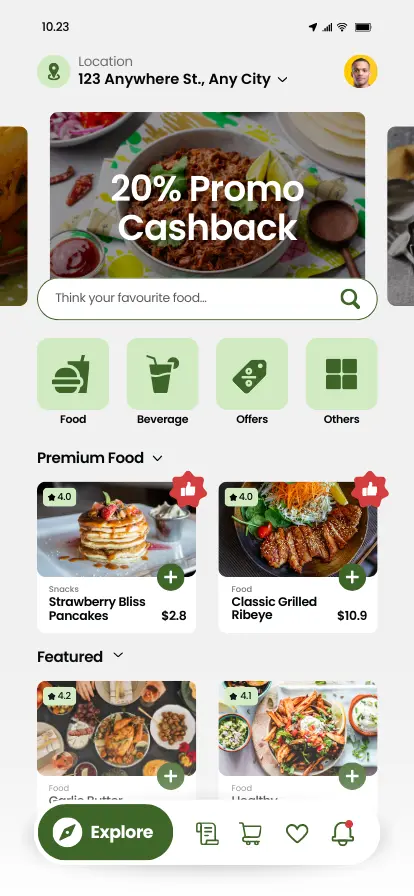 resturant app